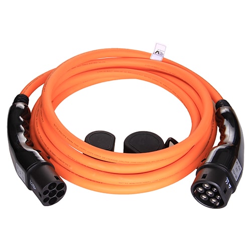 1-EV Type2 -> Type2 orange (3x32A) EV kabel