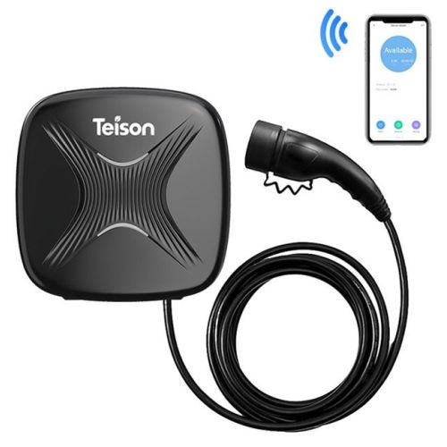1-TEISON Smart Wallbox Type2 7.4kw Wi-Fi EV kabel